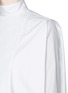 Detail View - Click To Enlarge - VALENTINO GARAVANI - High neck cape back poplin shirt