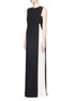 Figure View - Click To Enlarge - VALENTINO GARAVANI - Colourblock silk georgette sleeveless gown
