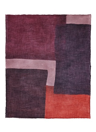 Main View - Click To Enlarge - FRANCO FERRARI - 'Evans' colourblock wool-cashmere scarf