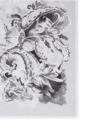 Detail View - Click To Enlarge - FRANCO FERRARI - 'Elevato' watercolour print silk-wool-cashmere scarf