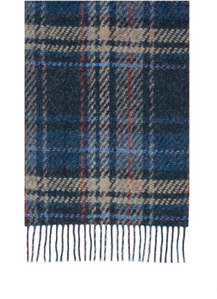 Detail View - Click To Enlarge - FRANCO FERRARI - 'Montebia' double sided tartan check cashmere scarf