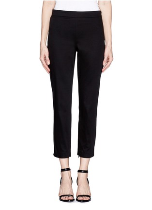 Main View - Click To Enlarge - THEORY - 'Tonerma' zip cuff cropped pants