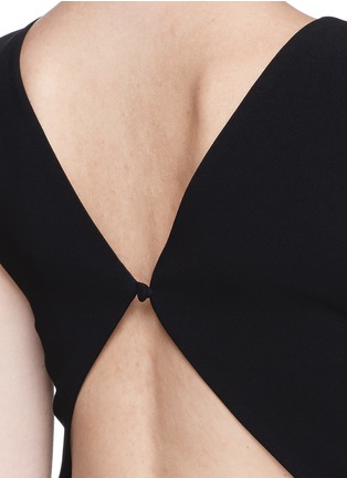 Detail View - Click To Enlarge - THEORY - 'Mystsra' cutout back admiral crepe dress