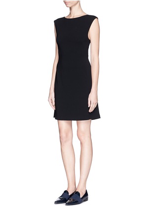 Front View - Click To Enlarge - THEORY - 'Mystsra' cutout back admiral crepe dress