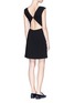 Figure View - Click To Enlarge - THEORY - 'Mystsra' cutout back admiral crepe dress