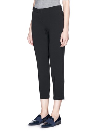 Front View - Click To Enlarge - THEORY - 'Padra' elastic waist cropped pants