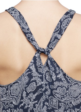 Detail View - Click To Enlarge - THEORY - 'Akena W' paisley print silk georgette top