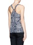 Back View - Click To Enlarge - THEORY - 'Akena W' paisley print silk georgette top