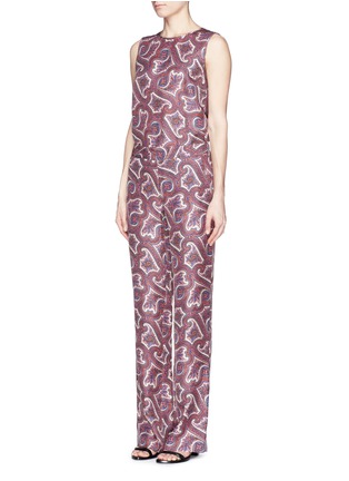Figure View - Click To Enlarge - THEORY - 'Mitrana' paisley print silk pants