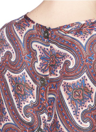 Detail View - Click To Enlarge - THEORY - 'Kimika' paisley print silk top