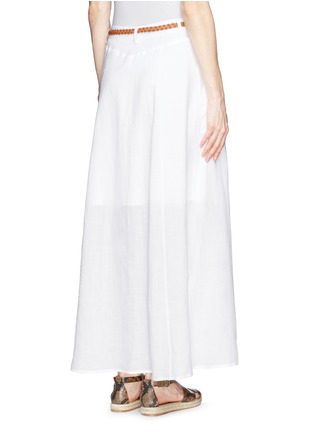 Back View - Click To Enlarge - THEORY - 'Tylary' button front maxi skirt
