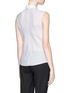 Back View - Click To Enlarge - THEORY - 'Biaz' sleeveless pleat hem ramie top