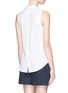 Back View - Click To Enlarge - THEORY - 'Marbie' sleeveless cotton poplin top