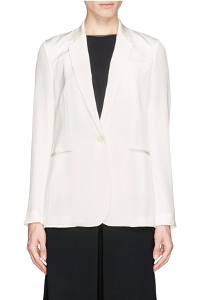 Main View - Click To Enlarge - THEORY - 'Grinson' silk georgette blazer
