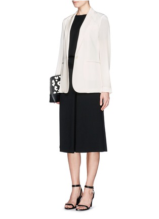 Figure View - Click To Enlarge - THEORY - 'Grinson' silk georgette blazer