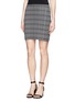 Front View - Click To Enlarge - THEORY - 'Miralo B' check knit skirt