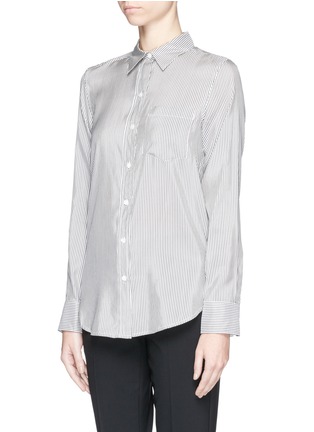 Front View - Click To Enlarge - THEORY - 'Simara NB' candy stripe silk shirt