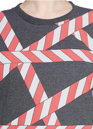 Detail View - Click To Enlarge - ANNA K - Candy stripe sweatshirt