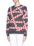 Front View - Click To Enlarge - ANNA K - Candy stripe sweatshirt