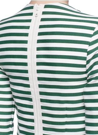 Detail View - Click To Enlarge - ANNA K - Bengal stripe long shirttail top