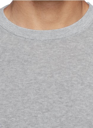 Detail View - Click To Enlarge - INCOTEX - Crew neck cotton sweater