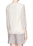 Back View - Click To Enlarge - TORY BURCH - 'Lindsey' lace stripe tulle blouse