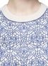 Detail View - Click To Enlarge - TORY BURCH - 'Mindi' floral lace appliqué sweater
