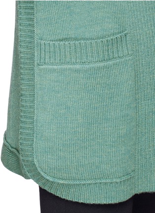 Detail View - Click To Enlarge - TORY BURCH - 'Bruna' drape Merino wool cardigan