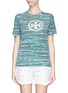 Main View - Click To Enlarge - TORY BURCH - 'Cathy' stripe monogram T-shirt