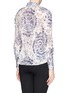Back View - Click To Enlarge - TORY BURCH - 'Brigitte' tile print cotton blouse 