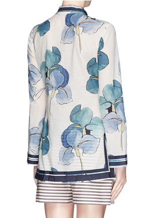 Back View - Click To Enlarge - TORY BURCH - 'Tory' floral print cotton voile tunic