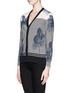 Front View - Click To Enlarge - TORY BURCH - 'Catina' poppy print Merino wool cardigan
