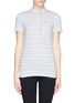Main View - Click To Enlarge - TORY BURCH - 'Lidia' braided stripe polo T-shirt