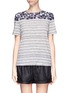 Main View - Click To Enlarge - TORY BURCH - 'Cathy' leaf stripe cotton T-shirt