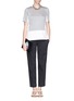 Figure View - Click To Enlarge - TORY BURCH - 'Brandy' cropped straight pants