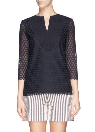 Main View - Click To Enlarge - TORY BURCH - 'Tali' Florentine embroidery tunic