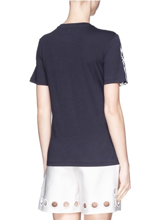 Back View - Click To Enlarge - TORY BURCH - 'Cathy' rubber floral print T-shirt