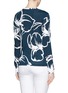 Back View - Click To Enlarge - TORY BURCH - 'Addison' iris print jersey T-shirt