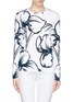 Main View - Click To Enlarge - TORY BURCH - 'Addison' iris print jersey T-shirt