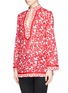 Front View - Click To Enlarge - TORY BURCH - 'Tory' floral print voile tunic