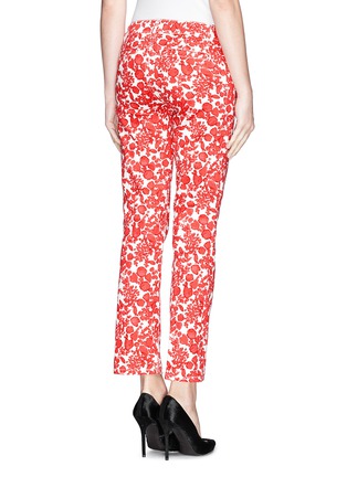 Back View - Click To Enlarge - TORY BURCH - 'Laurel' floral print cropped jeans