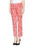 Front View - Click To Enlarge - TORY BURCH - 'Laurel' floral print cropped jeans