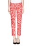 Main View - Click To Enlarge - TORY BURCH - 'Laurel' floral print cropped jeans