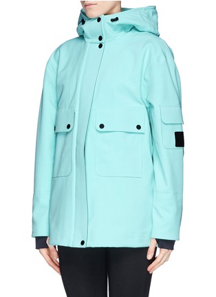 Front View - Click To Enlarge - T BY ALEXANDER WANG - Stretch rubber hood jacket 