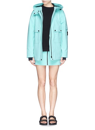Figure View - Click To Enlarge - T BY ALEXANDER WANG - Stretch rubber hood jacket 
