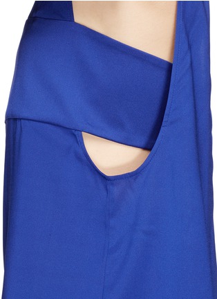 Detail View - Click To Enlarge - T BY ALEXANDER WANG - Open back bustier strap silk twill blouse