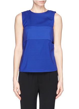 Main View - Click To Enlarge - T BY ALEXANDER WANG - Open back bustier strap silk twill blouse