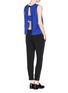 Figure View - Click To Enlarge - T BY ALEXANDER WANG - Open back bustier strap silk twill blouse