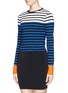 Front View - Click To Enlarge - T BY ALEXANDER WANG - Contrast cuff stripe T-shirt