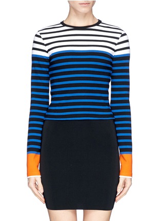 Main View - Click To Enlarge - T BY ALEXANDER WANG - Contrast cuff stripe T-shirt